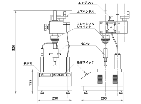 ASKER 高分子計器株式会社　自動ゴム硬度計P1-A型